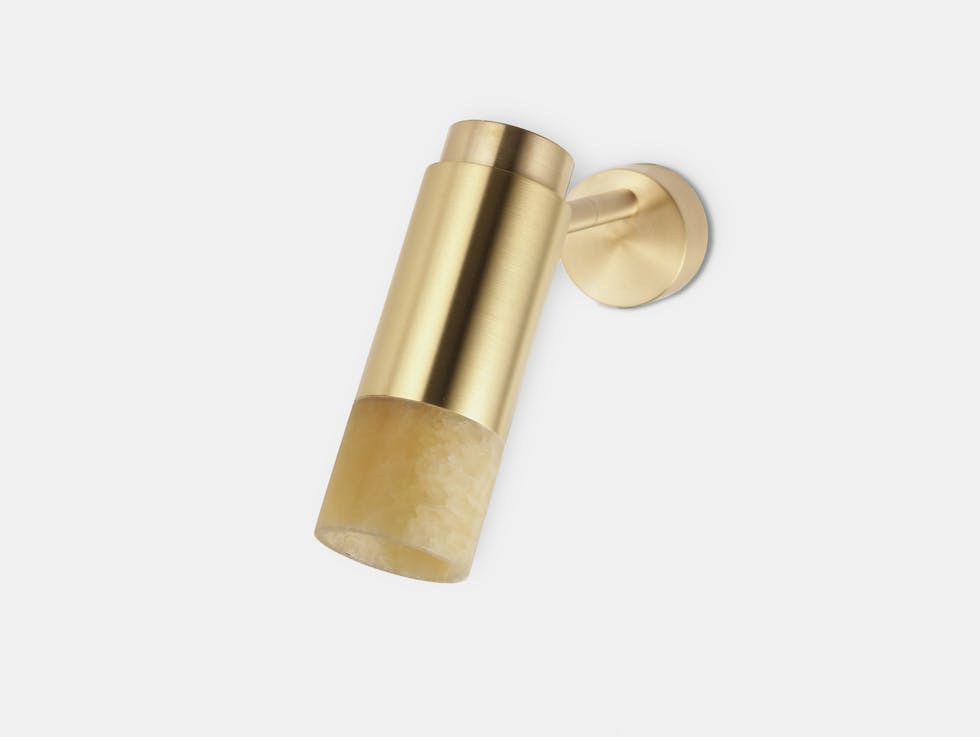 Anour donya pivot wall ceiling light brushed brass amber