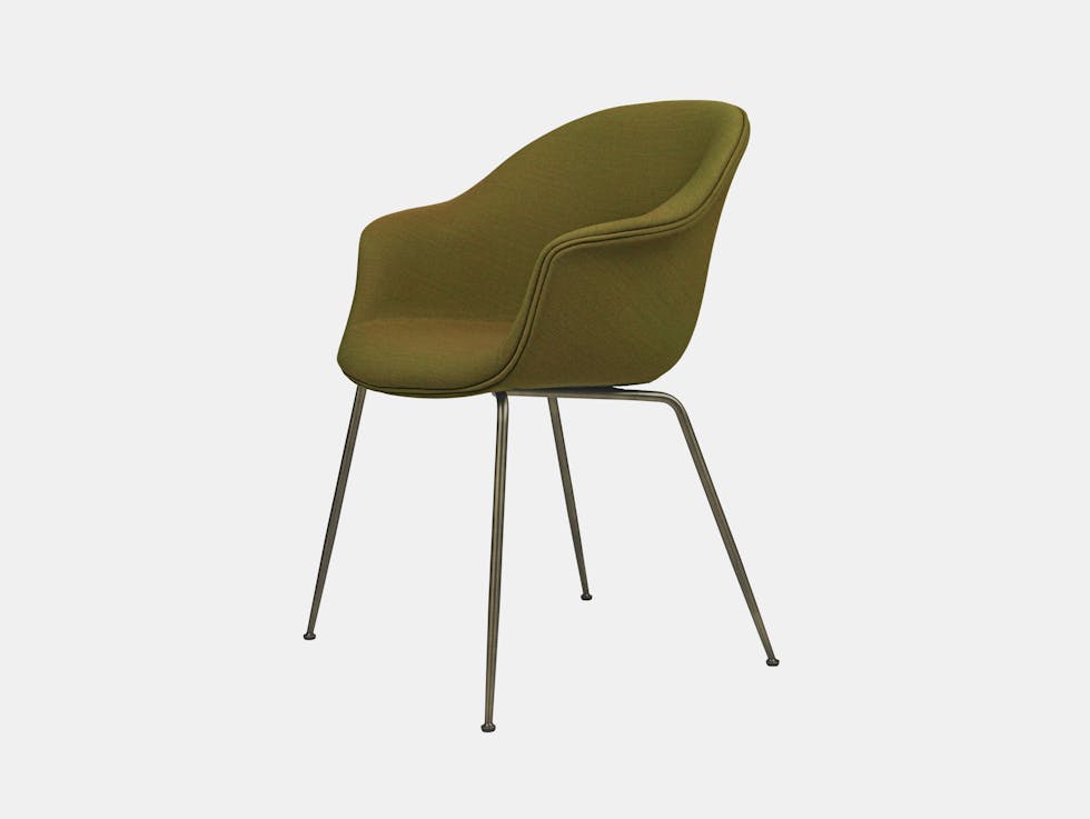 Gubi Bat Dining Chair Fully Upholstered Remix 412 Gam Fratesi
