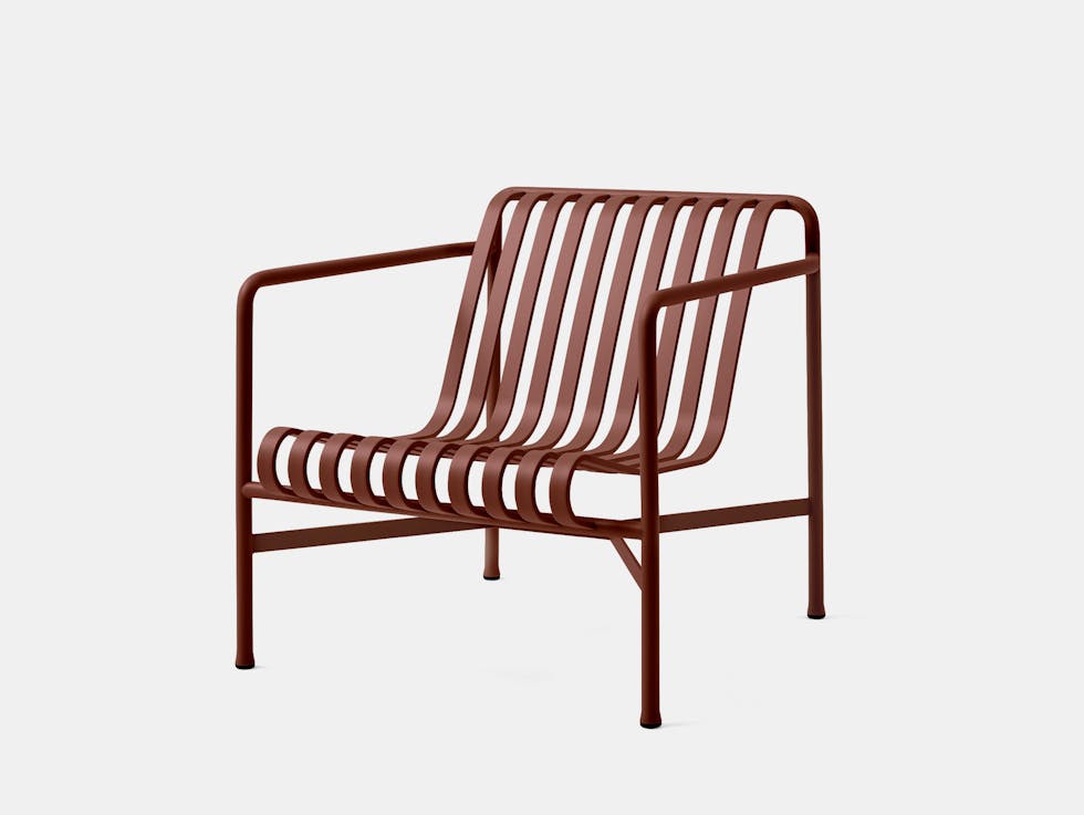 Hay bouroullec palissade lounge chair low iron red