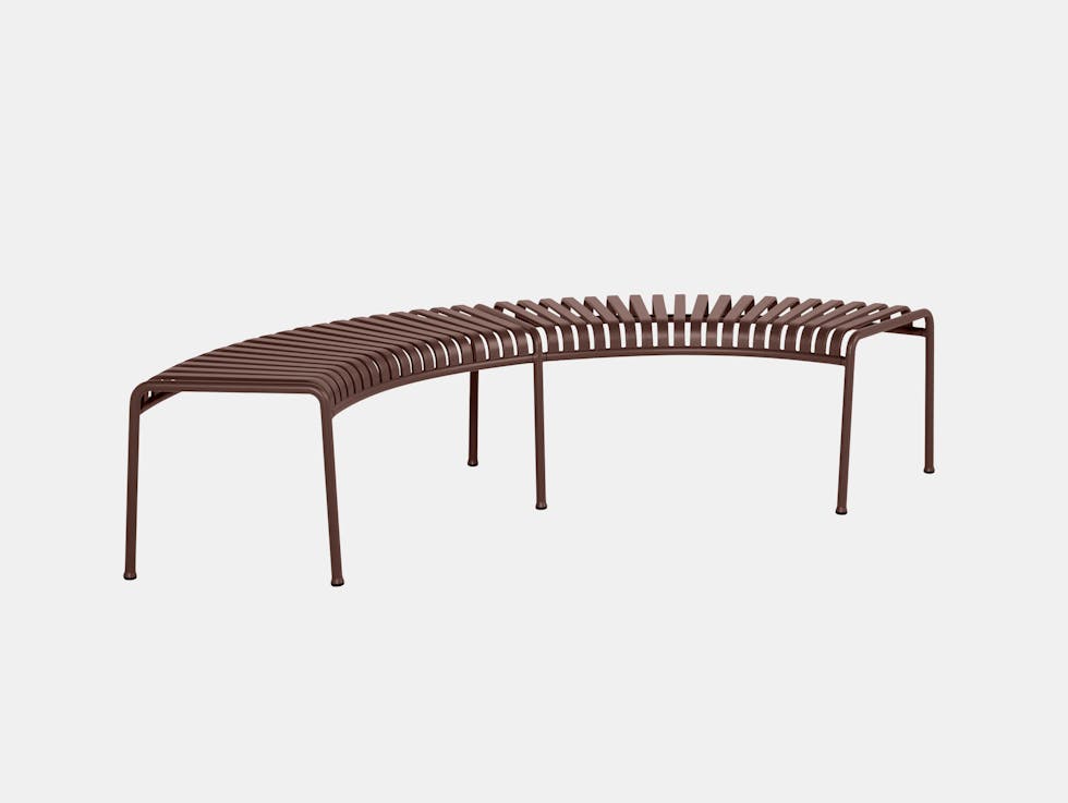 Hay bouroullec park bench ireon red