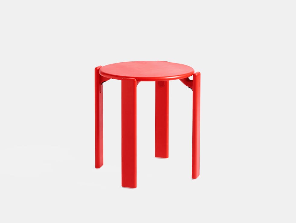 Hay bruno rey low stool scarlet red