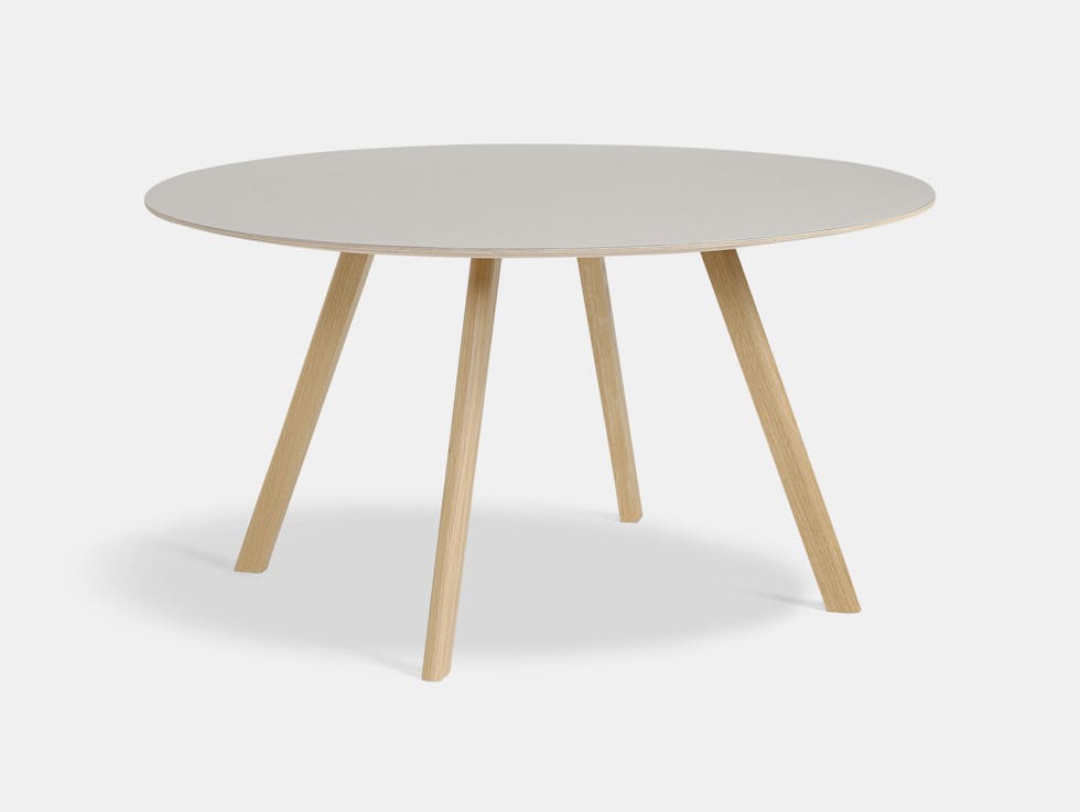 Hay Cph25 140 Oak Matt Lacquer Lino Off White