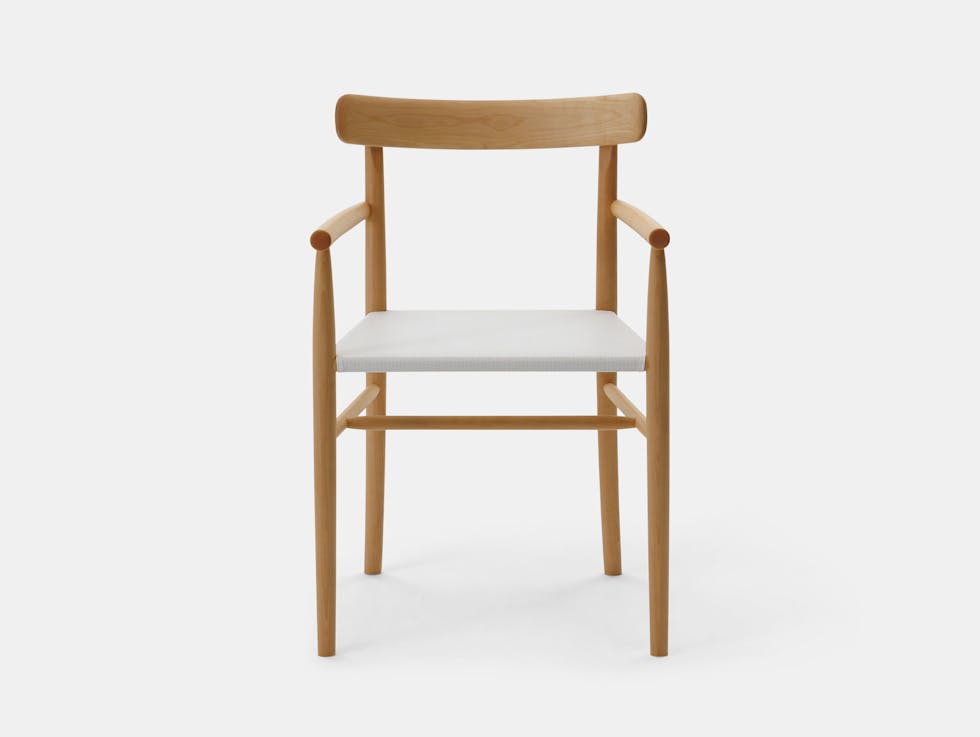 Maruni Lightwood Armchair Front Jasper Morrison