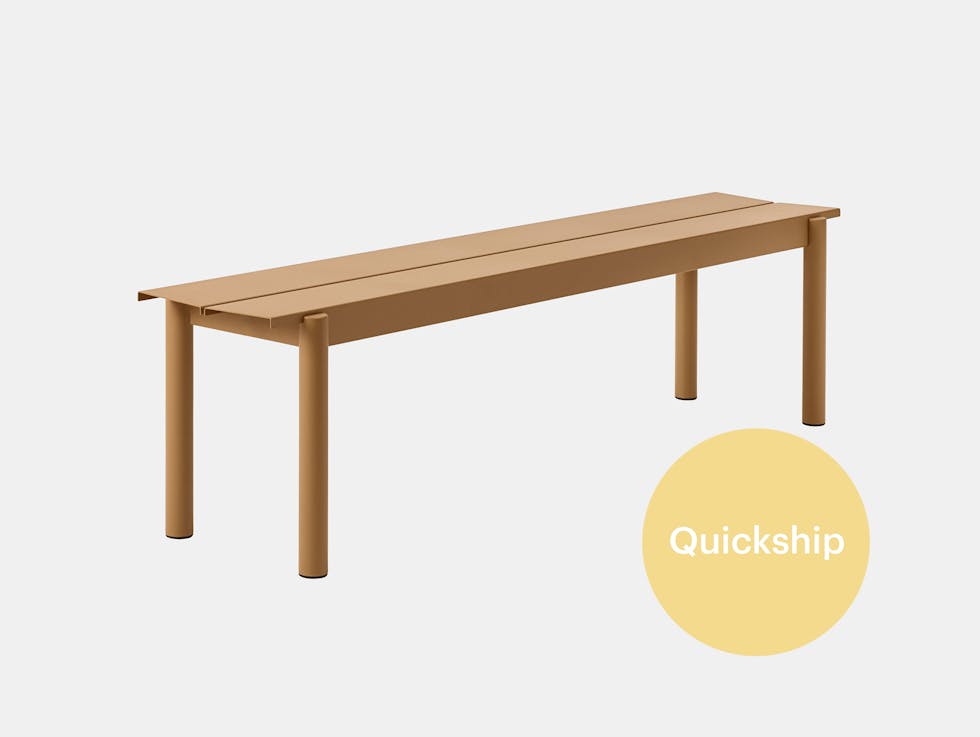 Muuto linear steel outdoor bench qs