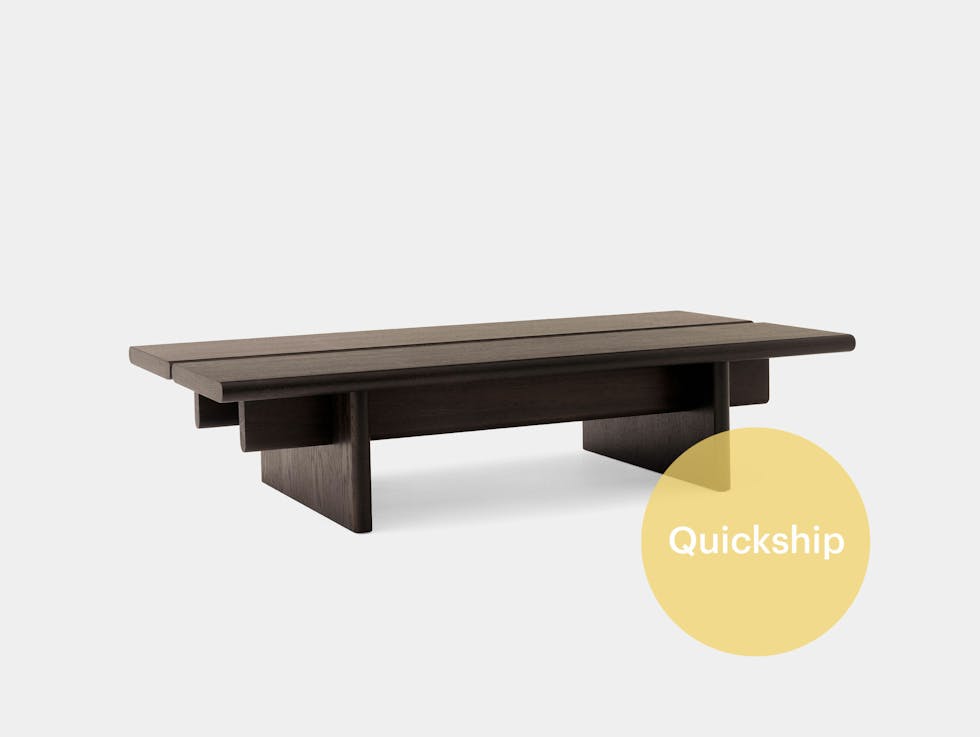 Qs andtradition oeostudio coffee table OS3 veneer dark stained oak