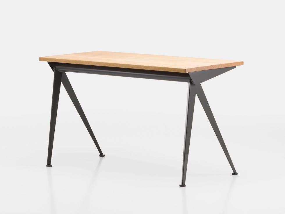 Vitra Compas Direction Desk Deep Black Oak Jean Prouve