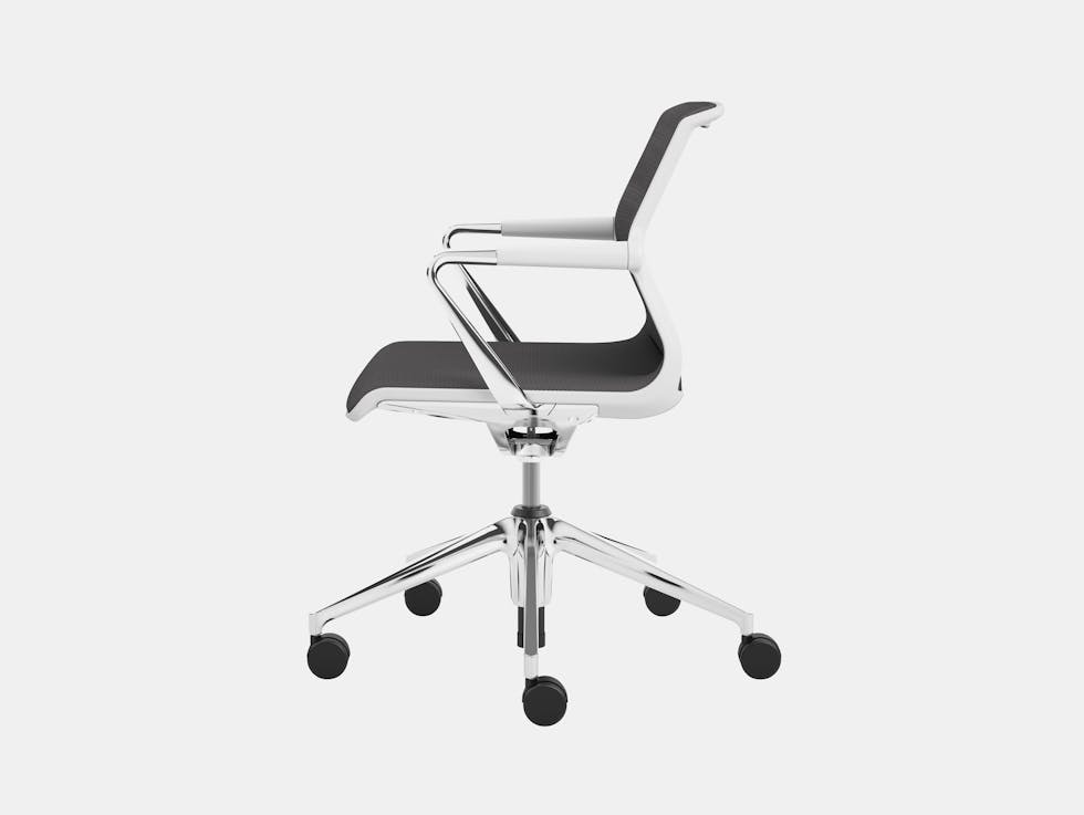 Vitra Unix Chair Mauve Grey Silk Mesh Antonio Citterio